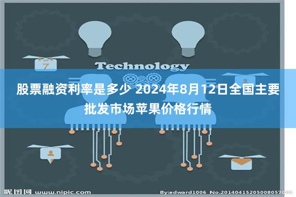 股票融资利率是多少 2024年8月12日全国主要批发市场苹果价格行情