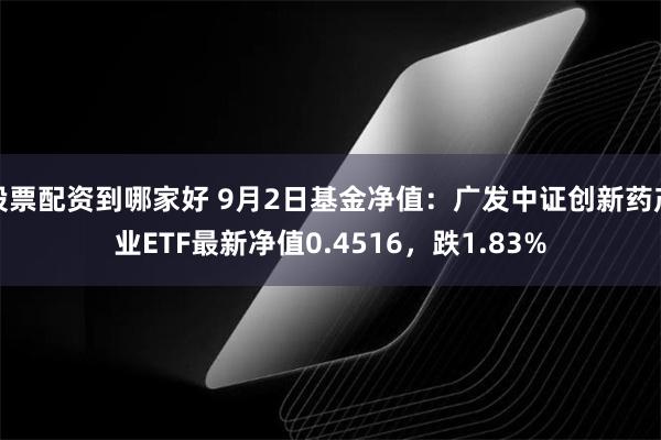 股票配资到哪家好 9月2日基金净值：广发中证创新药产业ETF最新净值0.4516，跌1.83%