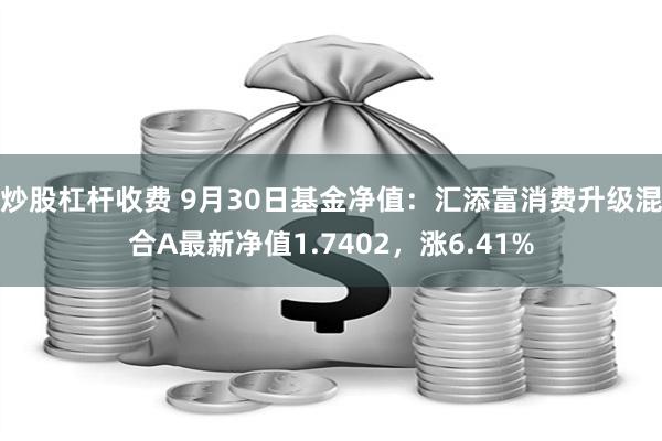 炒股杠杆收费 9月30日基金净值：汇添富消费升级混合A最新净值1.7402，涨6.41%